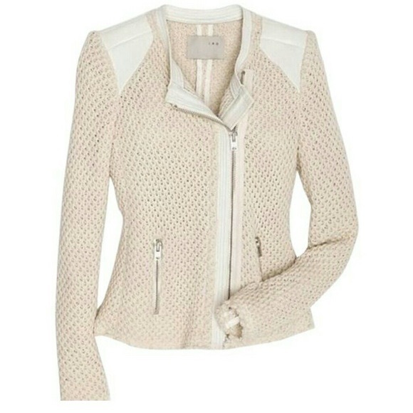 IRO Jackets & Blazers - 50% Off Sale! IRO • Alexine Leather Trim Jacket 1